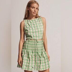 Saylor Pink & Green Mini Dress